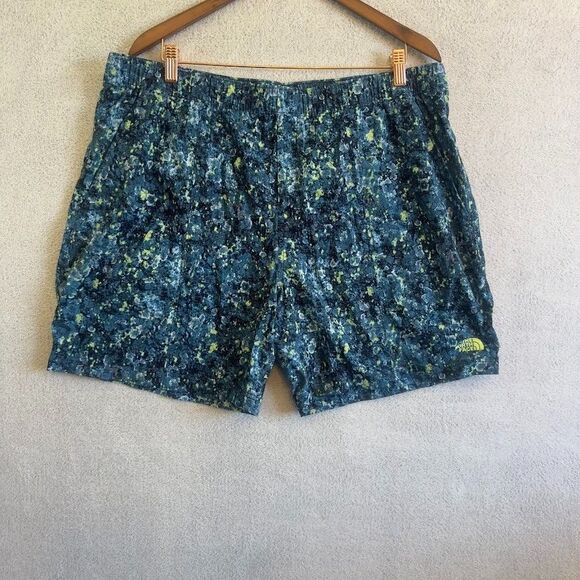 The North Face Printed Class V Pull-On Shorts Men's XXL Stretch Hiking Outdoor - Picture 1 of 10